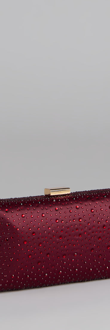 Spotlight Moment Satin Clutch