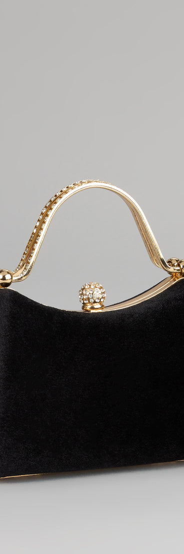 Chic Intentions Velvet Clutch Bag