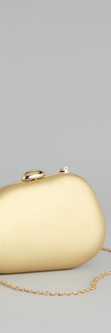 Black Tie Ready Metallic Clutch