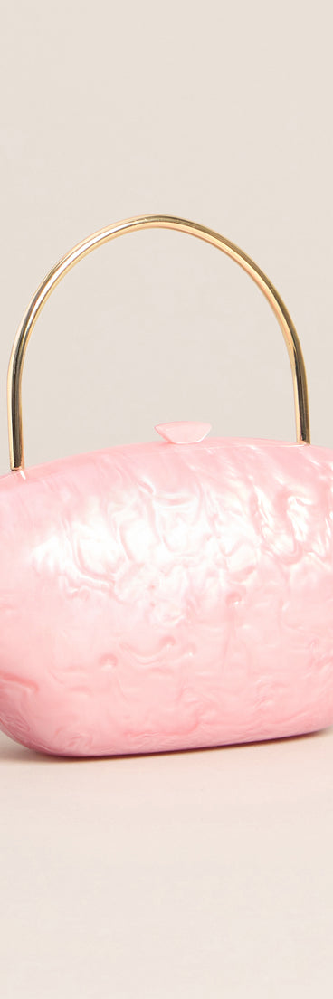 Late Reply Marble Top Handle Bag