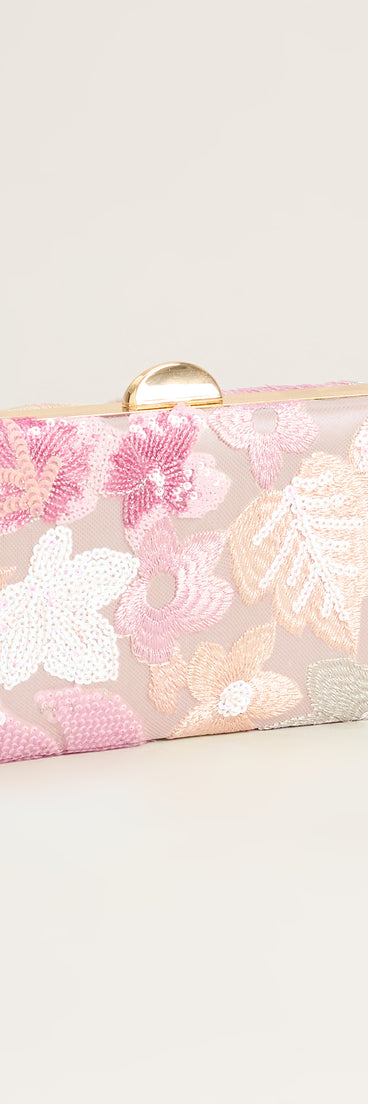 Garden Party Glam Floral Clutch
