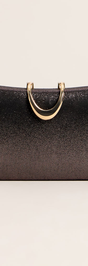 Shimmer Hour Box Clutch