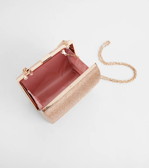 Rhinestone Structured Mini Tote