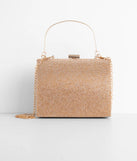 Rhinestone Structured Mini Tote