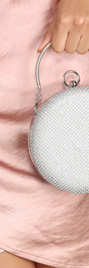 Round And Round Rhinestone Purse