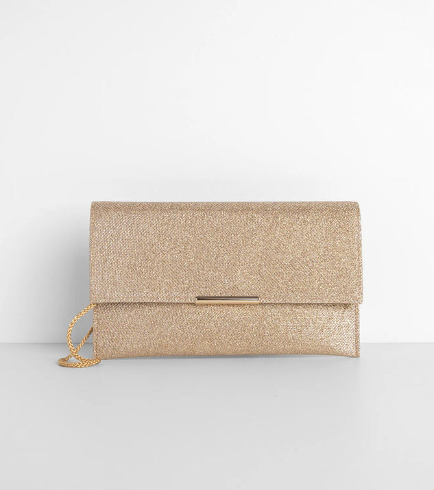 High Expectations Glitter Clutch