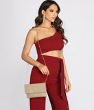 High Expectations Glitter Clutch
