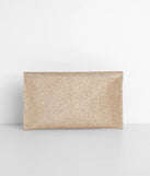 High Expectations Glitter Clutch