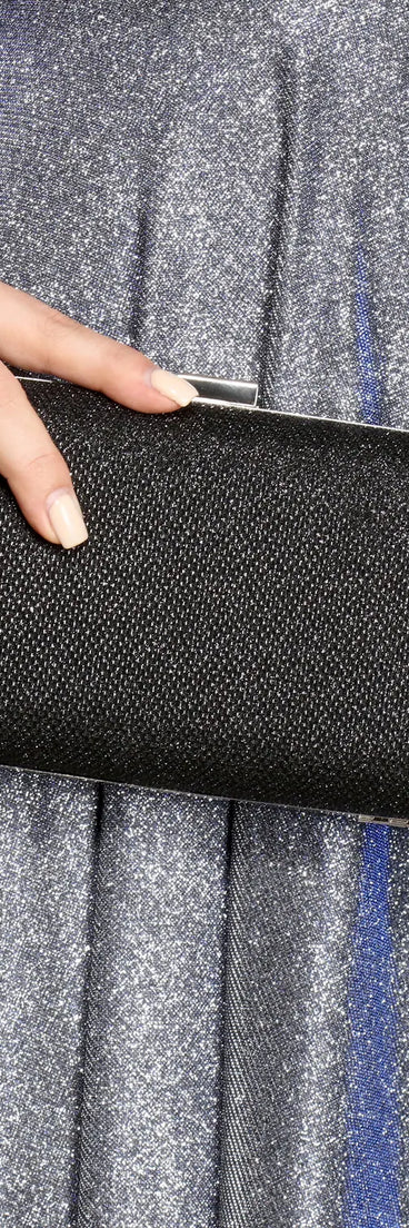 Set For The Soiree Glitter Box Clutch