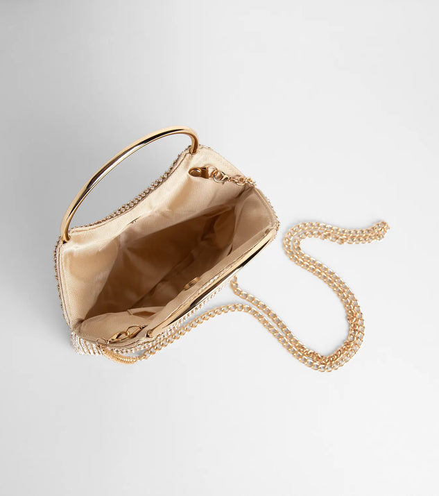 Bandanna Rhinestone Mesh Mini Tote