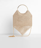 Bandanna Rhinestone Mesh Mini Tote