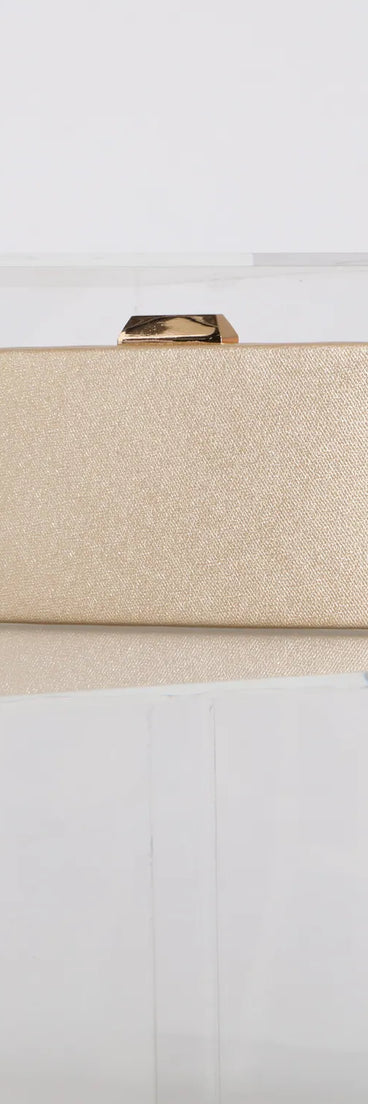 Glitzy Lady Glitter Box Clutch