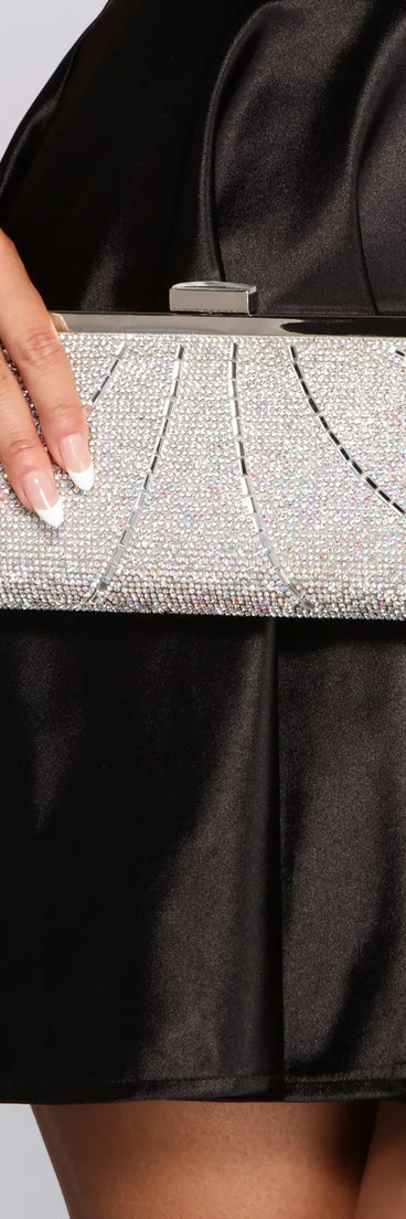 Glitzy Gal Rhinestone Clutch