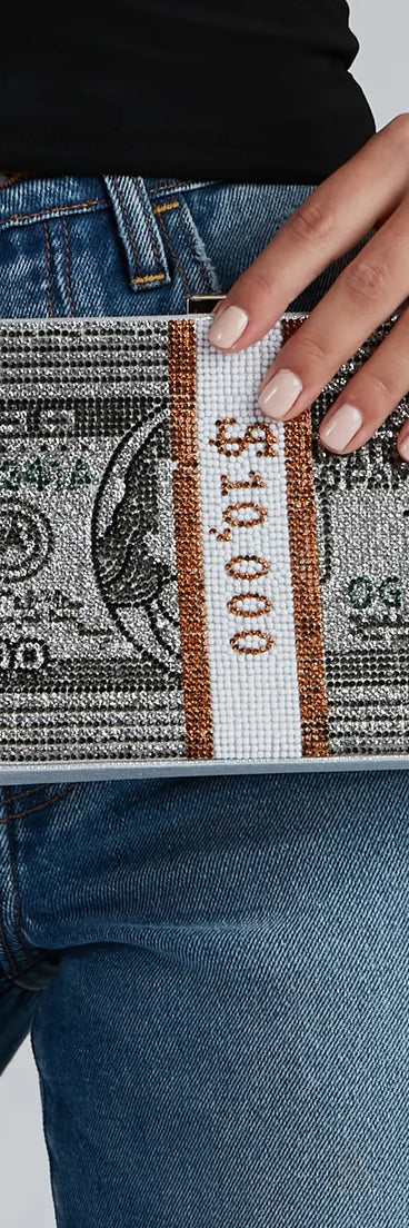 Glam Life Rhinestone Clutch