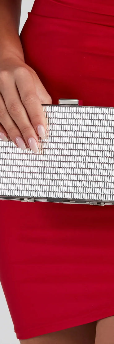 Baguette Stone Luctie Box Clutch