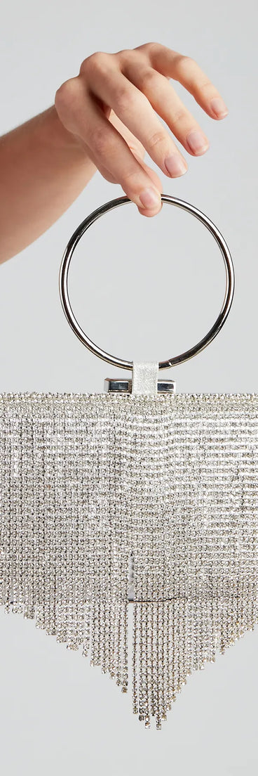 Glitzy Affair Rhinestone Box Clutch