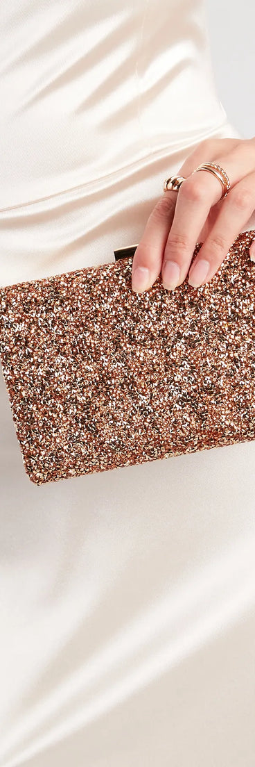 Stand Out Faceted Bead Box Clutch