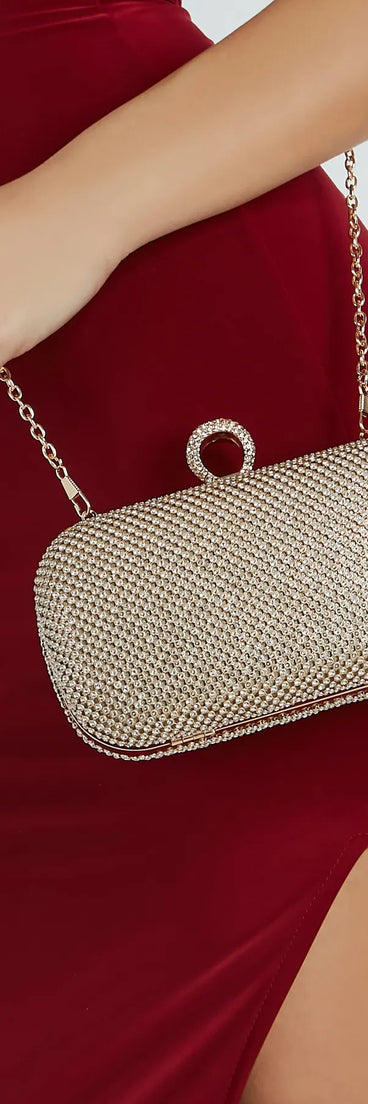 Sparkly Sophistication Rhinestone Box Clutch