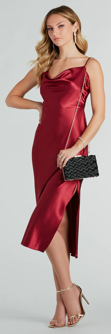 Perfect Addition Satin Woven Box Clutch