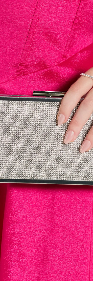 Elevated Radiance Rhinestone Box Clutch