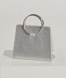 Party Mode Rhinestone O-Ring Purse