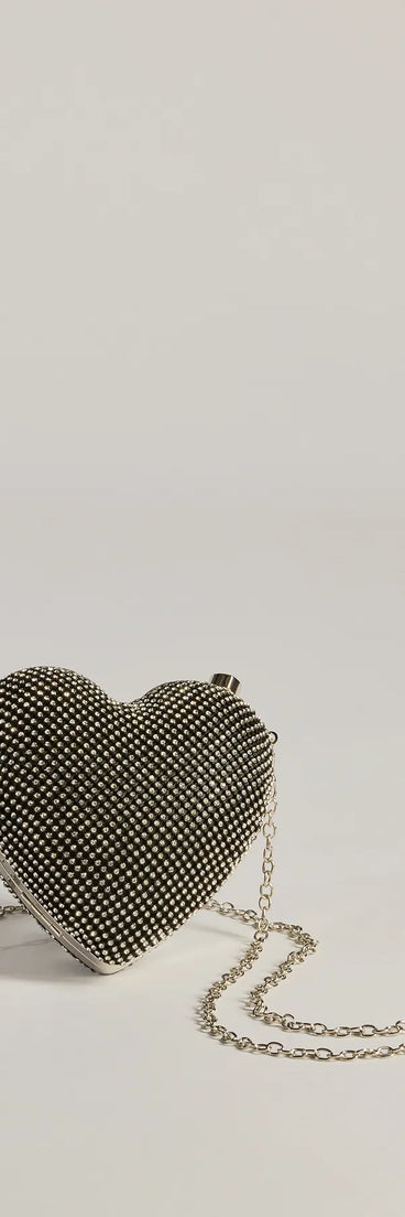 
Upgrade your style game for 2025 with the So Lovely Heart Rhinestone Bag in black, perfect for any fashion-forward wardrobe.