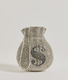 Get That Money Rhinestone Clutch, a trendy silver addition to women's going-out outfits, is ideal for Christmas party outfits, chic NYE attire, or winter night-out looks that keep you on-trend!