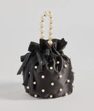 Lady Luxe Faux Pearl Pouch Handbag