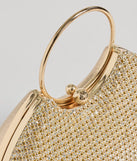 The Shine Language Rhinestone Clutch Bag in gold is an elevated pick for your best outfit yet, effortlessly delivering a polished look that's sure to turn heads at any celebration.
