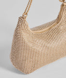 Glamour Girlie Rhinestone Mesh Shoulder Bag
