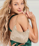 Glamour Girlie Rhinestone Mesh Shoulder Bag