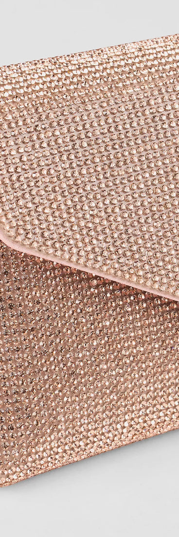 Get inspired with the Sparkle Effect Rhinestone Crossbody Purse, a feed-worthy rose gold piece that’s part of Windsor's updated and curated women’s clothing edit packed with must-have fall outfit ideas.