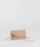 Sparkle Effect Rhinestone Crossbody Purse