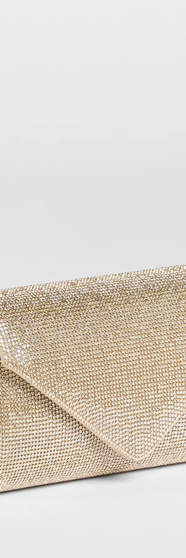 Get inspired with the She's Ready Rhinestone Mesh Clutch, a feed-worthy gold piece that’s part of Windsor's updated and curated women’s clothing edit packed with must-have fall outfit ideas.