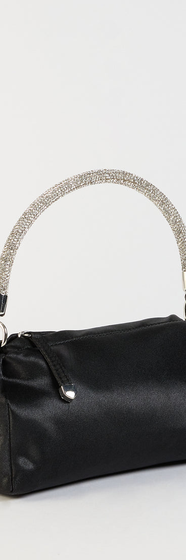 Get inspired with the Petite Luxe Rhinestone Handle Satin Bag, a feed-worthy piece that’s part of Windsor's updated and curated women’s clothing edit packed with must-have fall outfit ideas.