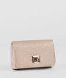 Here For The Party Metallic Crossbody Clutch