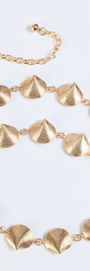 All For Charm Shell Chain Belt