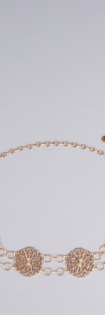 Get inspired with the Mystical Charmer Concho Chain Belt, a feed-worthy gold piece that’s part of Windsor's updated and curated women’s clothing edit packed with must-have fall outfit ideas.