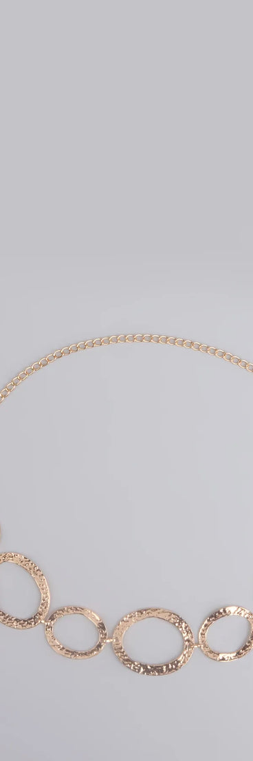 Trendy Element Oval Chain Belt