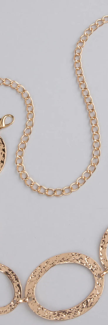 Trendy Element Oval Chain Belt