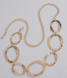 Trendy Element Oval Chain Belt