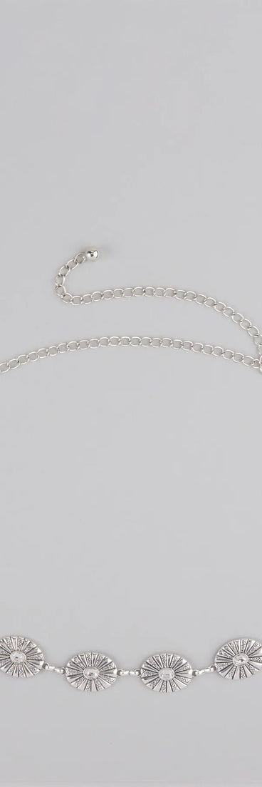 Glam Roots Rhinestone Concho Belt