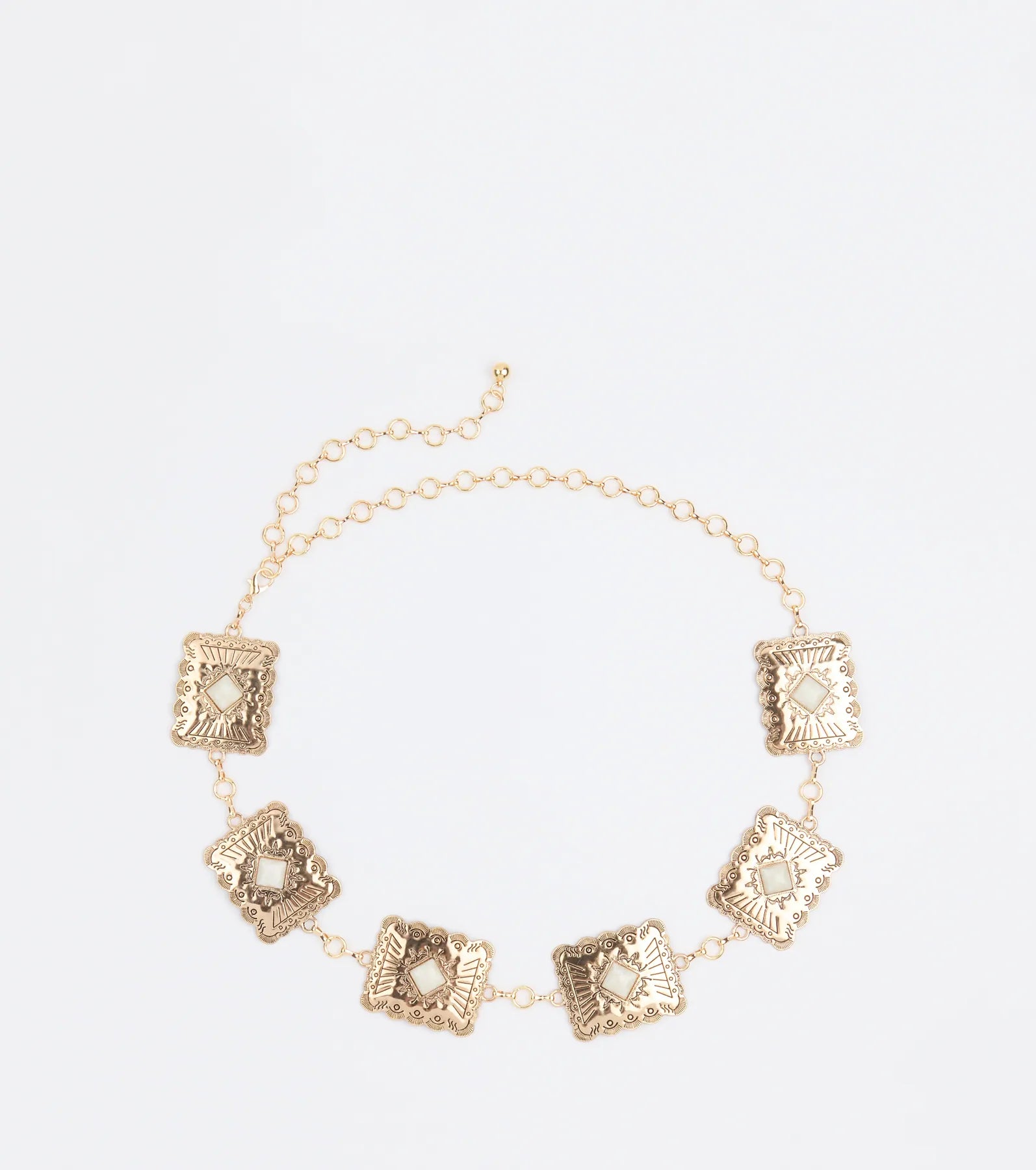Western Vibes Colored Stone Chain Belt | Windsor