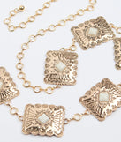 Western Vibes Colored Stone Chain Belt