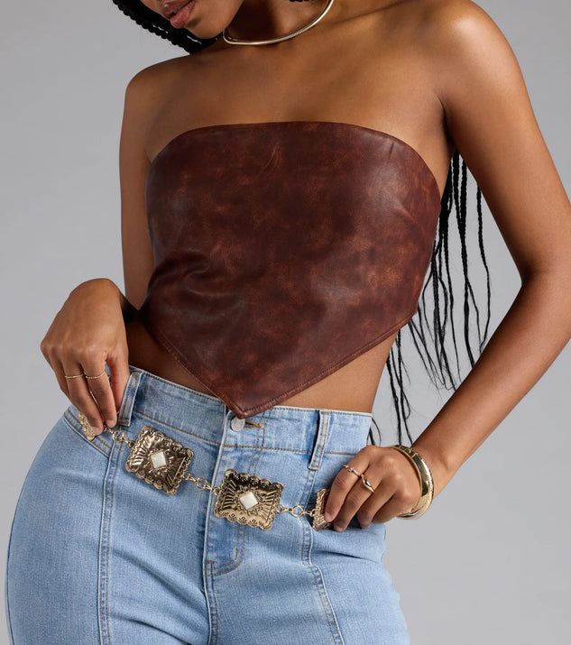 Western Vibes Colored Stone Chain Belt | Windsor