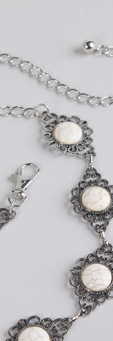 Changing The Game Stone Concho Chain Belt