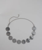 Moving Freely Medallion Chain Belt