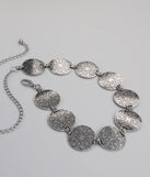 Moving Freely Medallion Chain Belt