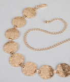 Moving Freely Medallion Chain Belt