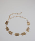 Boho Look Concho Chain Belt